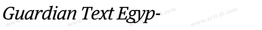 Guardian Text Egyp字体转换